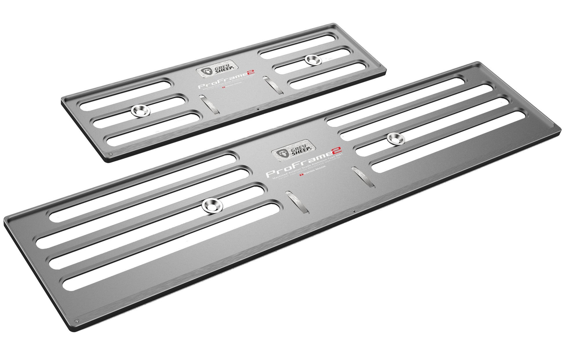 Grey sheep. Wechselrahmen ProFrame 2 – für 30×8 cm, 50×11 cm – Wechselsystem – Grau – Aluminium