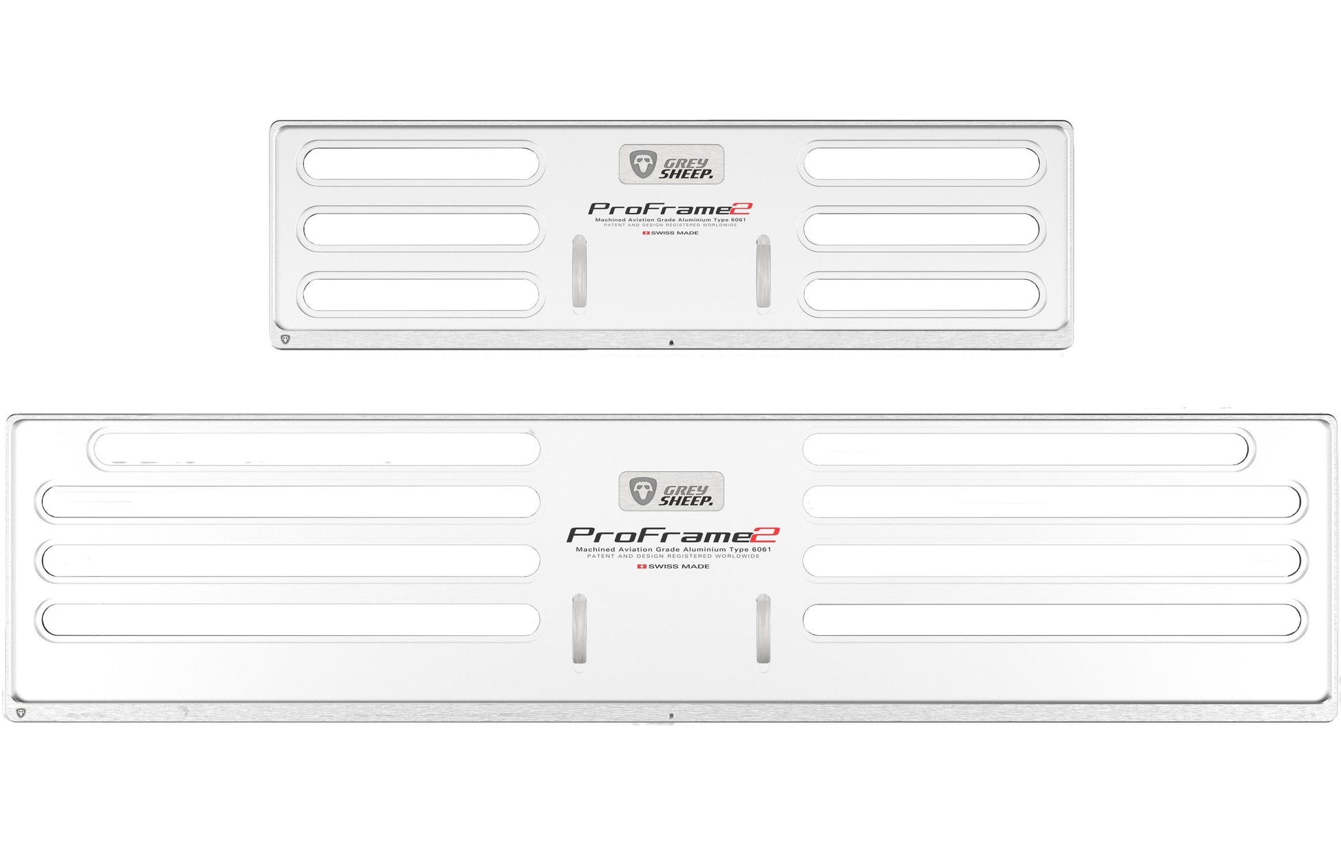 Grey sheep. Wechselrahmen ProFrame 2 – für DL – silber – Aluminium – 30×8 cm / 50×11 cm