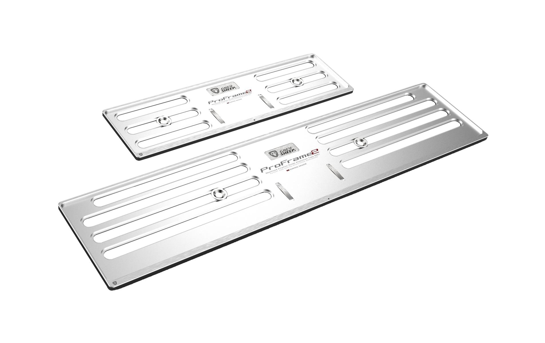 Grey sheep. Wechselrahmen ProFrame 2 – für DL – silber – Aluminium – 30×8 cm / 50×11 cm