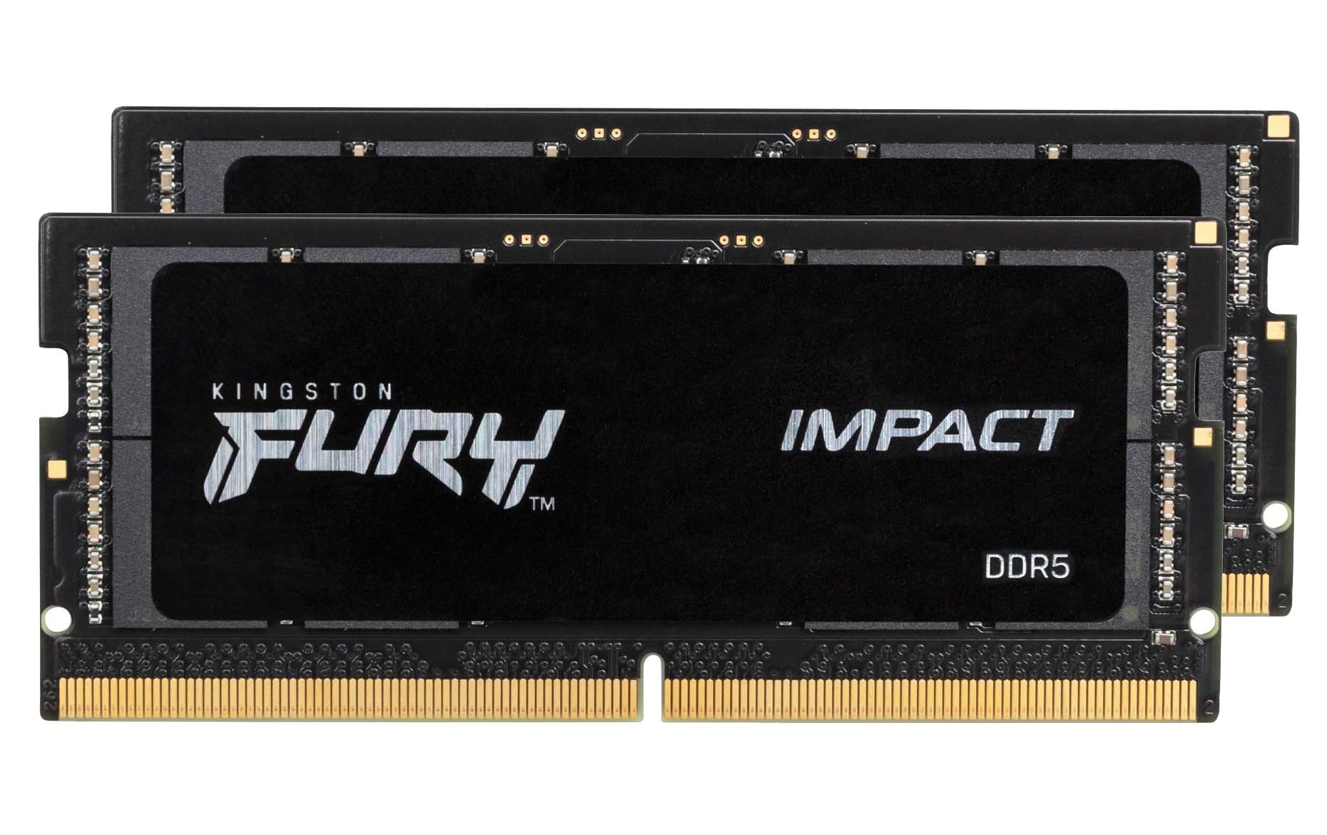 Kingston Technology Kingston FURY Impact 64 GB (2×32 GB) DDR5‑4800 SO‑DIMM – CL38, 1,1 V – für Notebook
