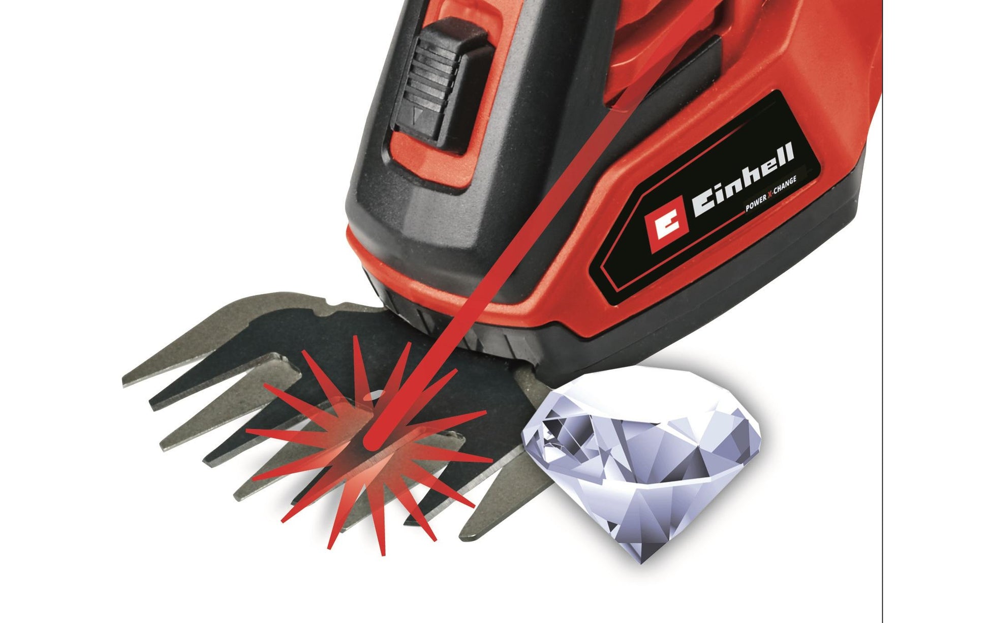 Einhell GE-CG Akku-Gras- und Strauchschere – 18 V – Schnittbreite 100 mm – Solo