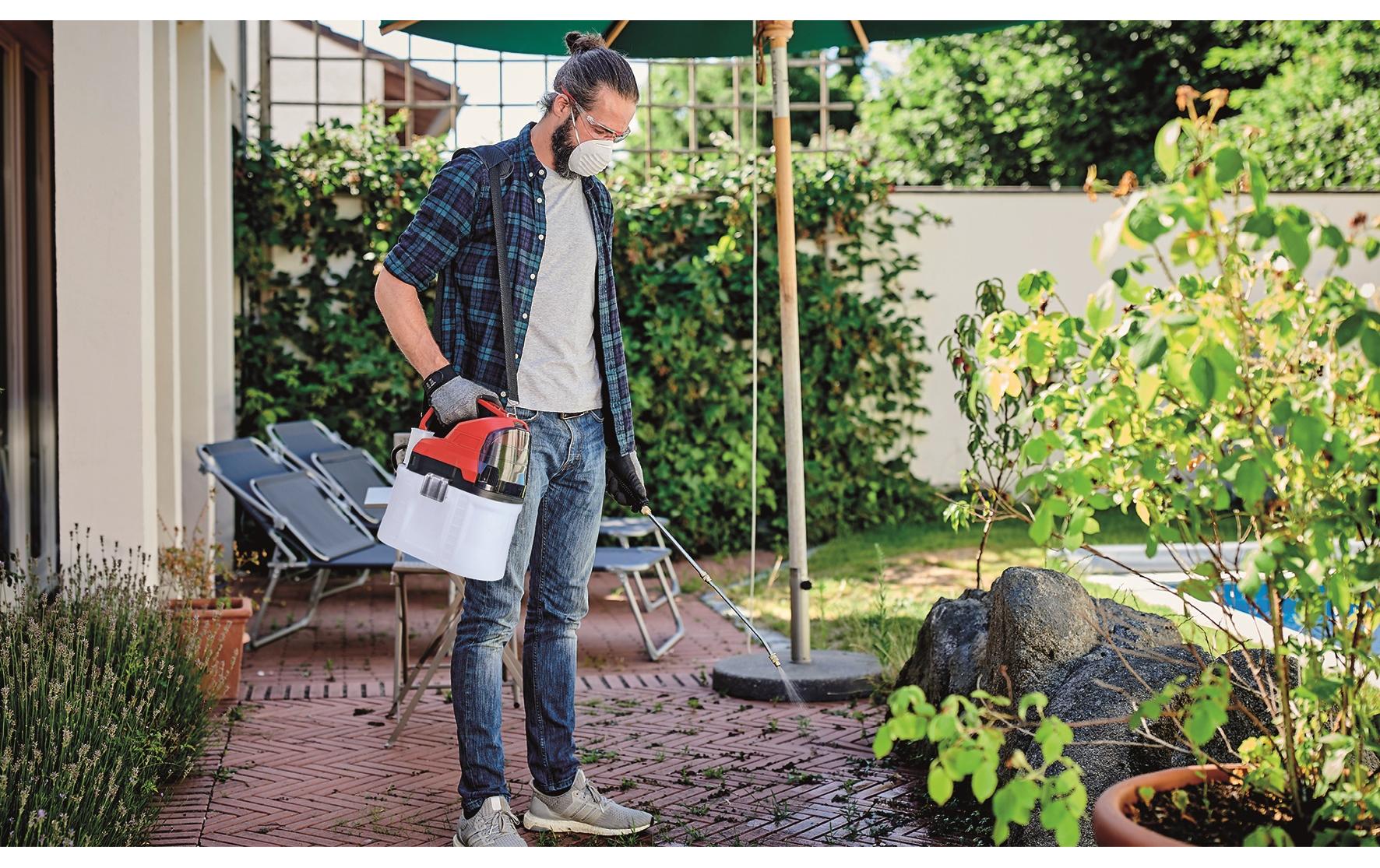 Einhell Drucksprüher 18/75 – 7,5 l, Akku – Schwarz/Rot