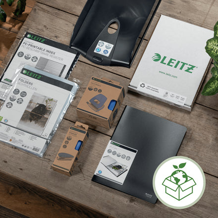 Leitz Recycle – Briefkorb für A4, Kunststoff (recycelt), Grün, 255 × 357 × 70 mm