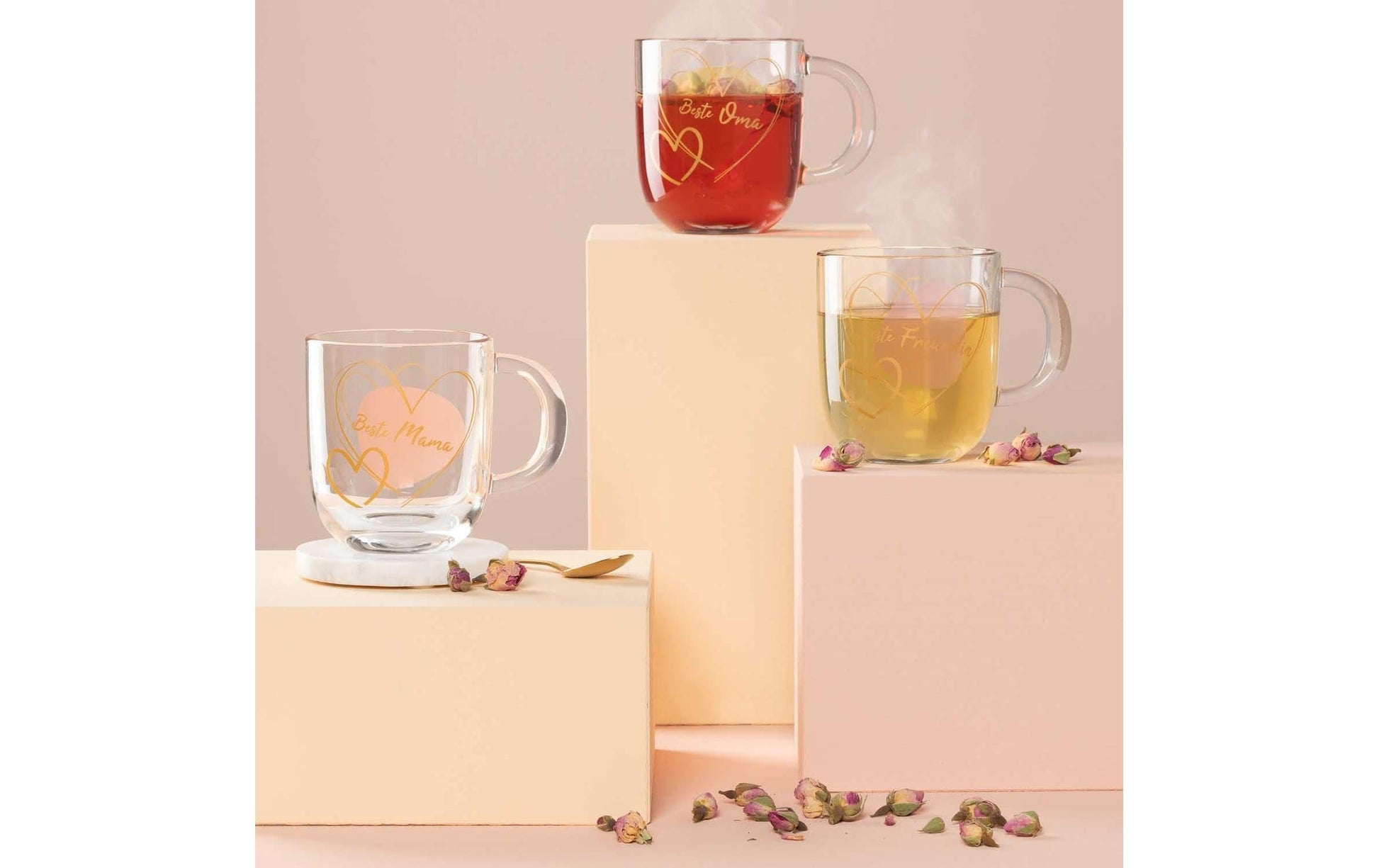 LEONARDO Kaffeetasse Emozione – 400 ml, Ø 8,7 cm (H 15 cm), Kalk-Natron-Glas, Transparent, mikrowellengeeignet