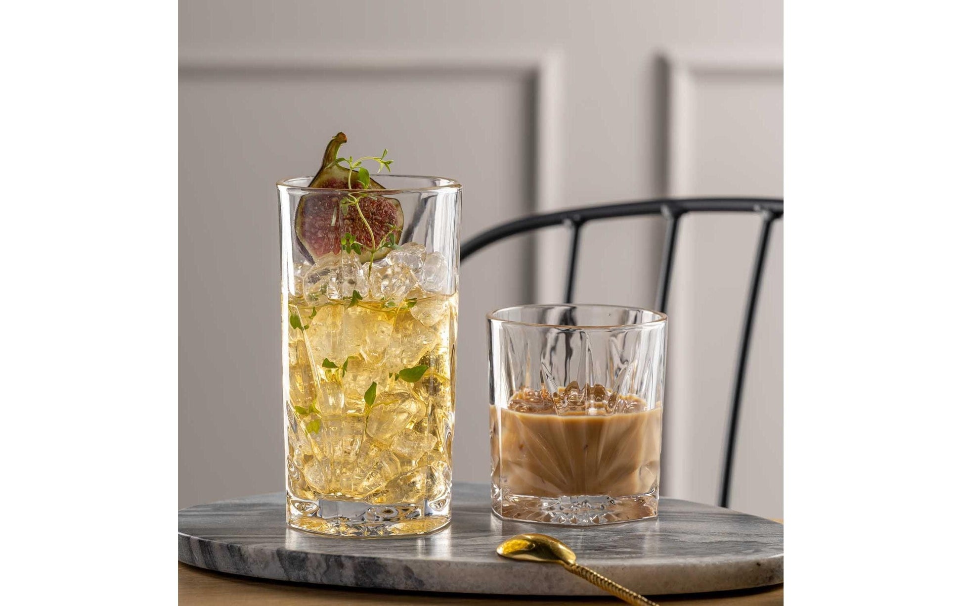 LEONARDO Whiskyglas Capri DOF – 4er Set, 330 ml, Ø 8,5 cm, H 9,5 cm, Glas, Transparent, spülmaschinenfest