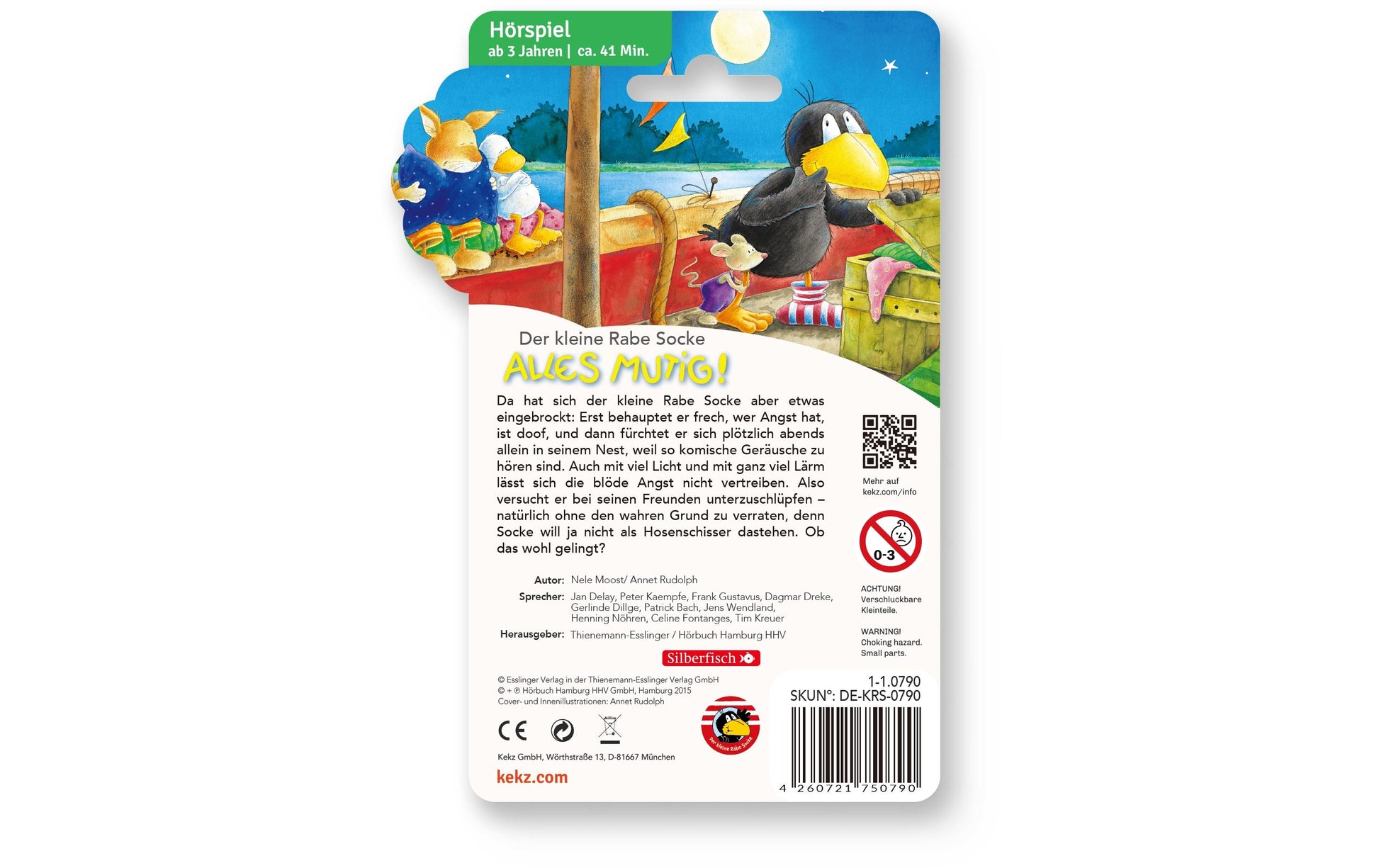 Kekz Kleine Rabe Socke – Audio-Chip – Hörbuch, Deutsch, 41 min – ab 3 Jahren