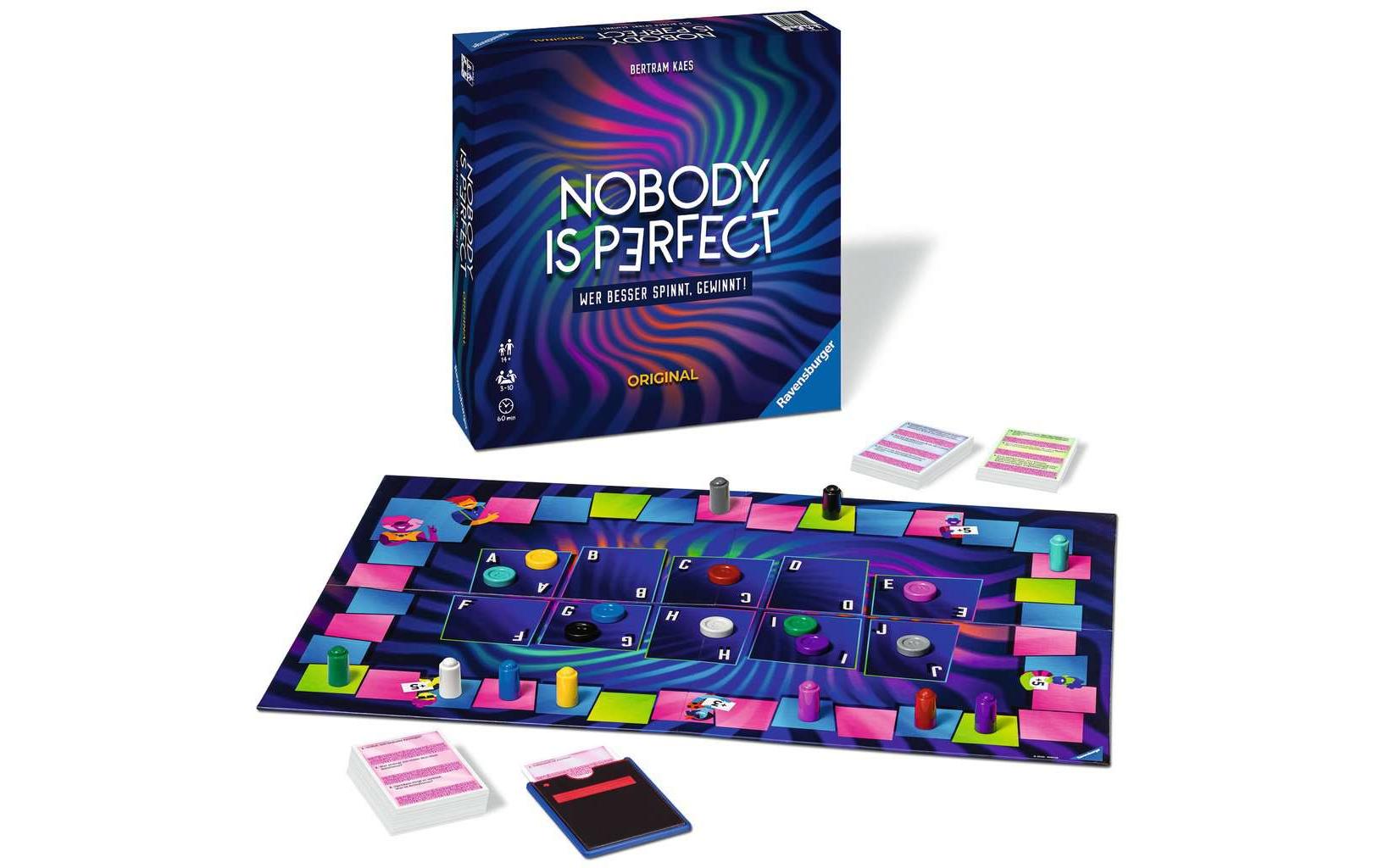 Ravensburger Nobody is perfect Original – Brettspiel, 3–10 Spieler, ab 14 Jahren, 60 Min., DE