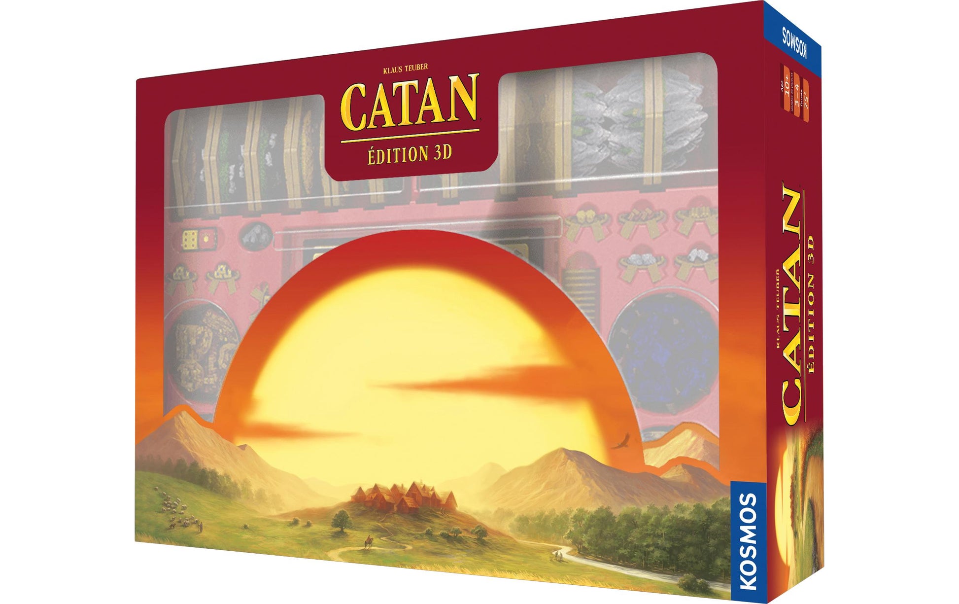 Kosmos CATAN 3D – Strategiespiel, 3–4 Spieler, ab 10 Jahren, 75 Min., FR
