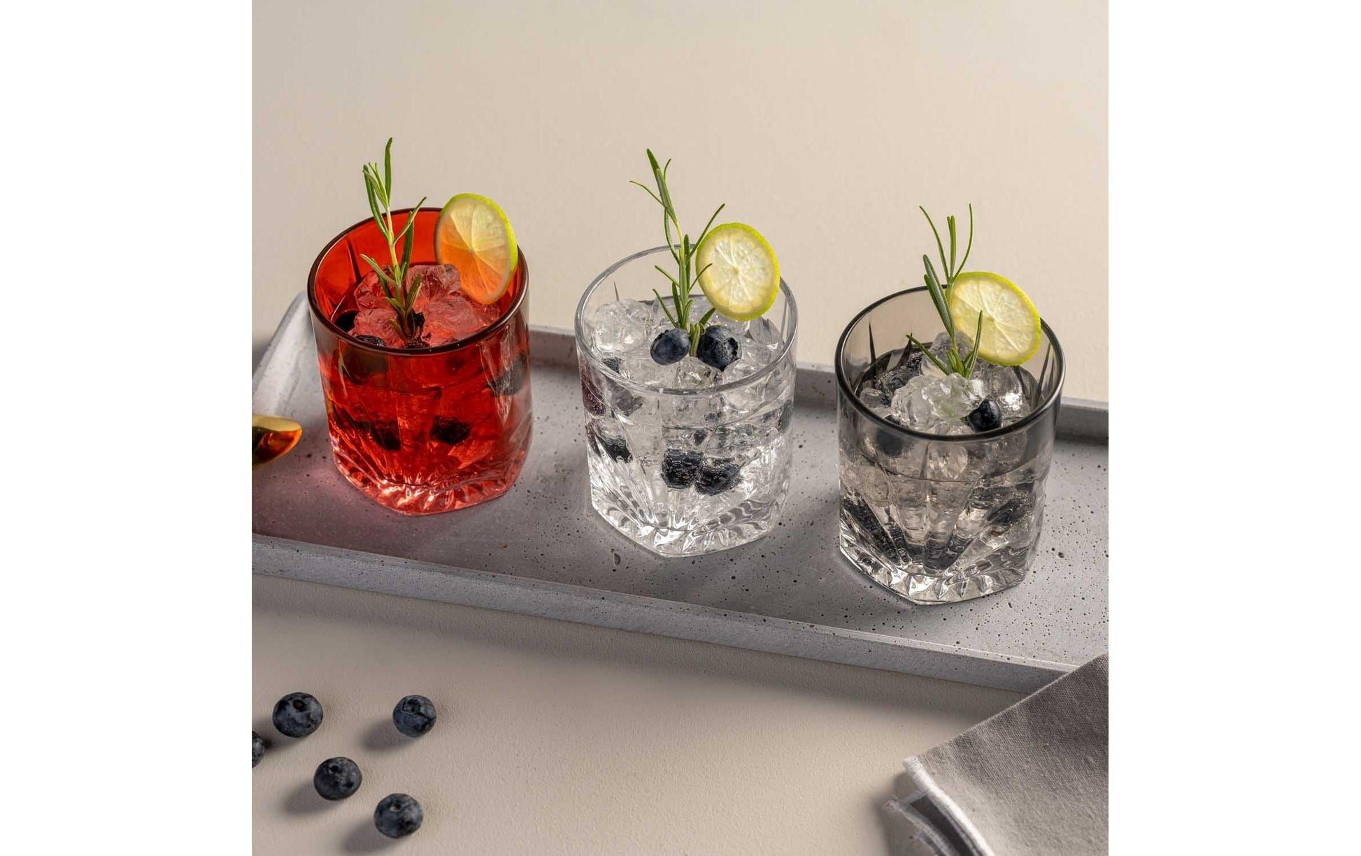 LEONARDO Whiskyglas Capri DOF – 4er Set, 330 ml, Ø 8,5 cm, H 9,5 cm, Glas, Transparent, spülmaschinenfest