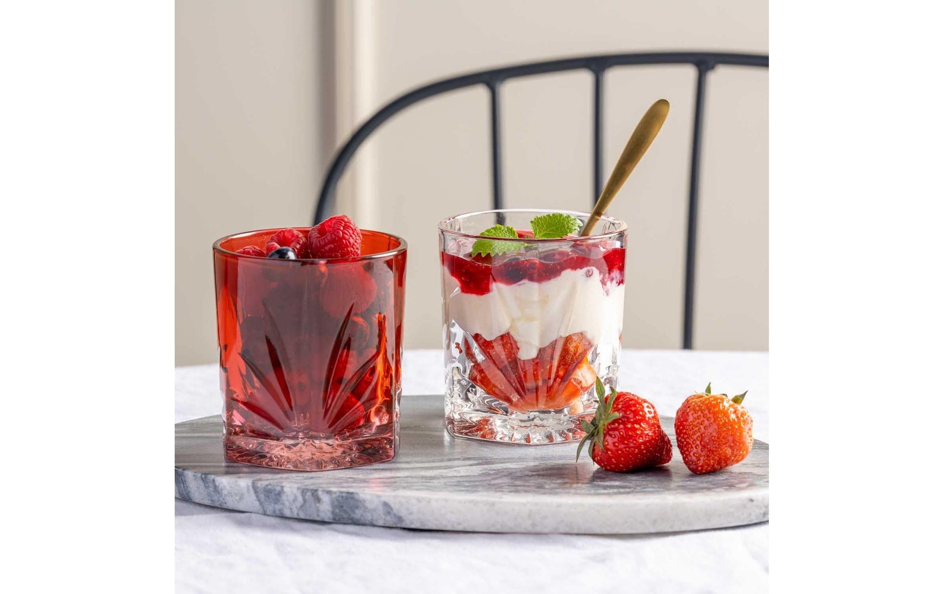 LEONARDO Whiskyglas Capri – 4er Set, 220 ml, Ø 7,6 cm, Kalk-Natron-Glas, Transparent, spülmaschinenfest