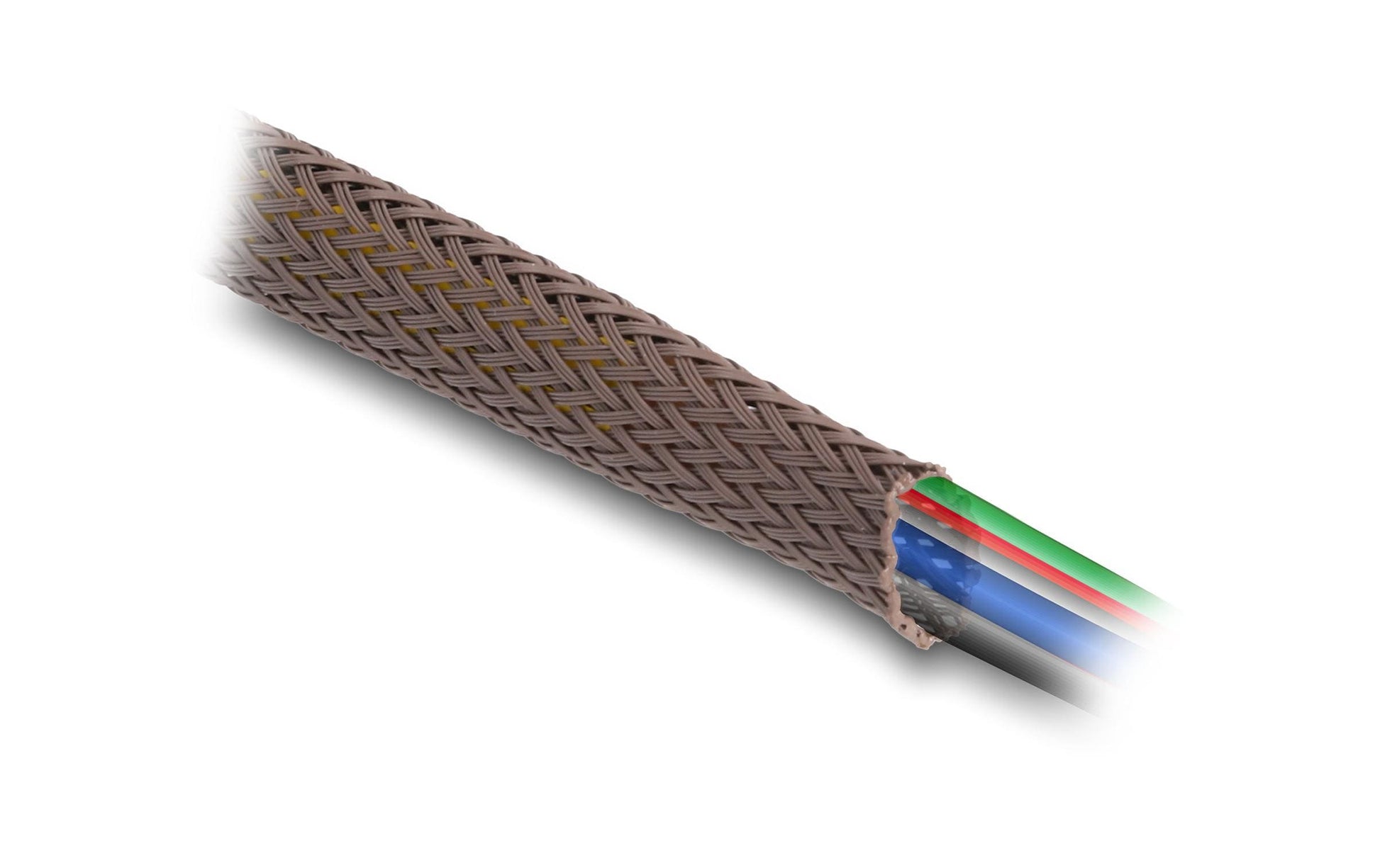 DeLOCK Kabelschlauch Ø 3 mm, 2 m, wiederverwendbar – Braun