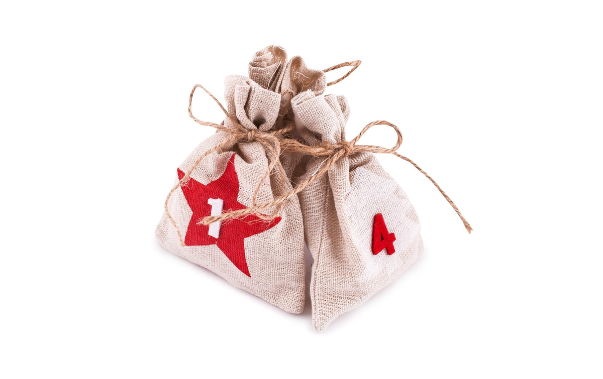 Pajoma Adventskalender Happy – Zahlen – 24-teilig, zum Befüllen – 200 × 8,5 × 12 cm