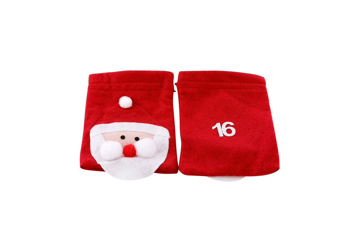 Pajoma Adventskalender – Nikolaus – 24 Beutel, zum Befüllen – Filz, mehrfarbig – 11,5 × 15,5 cm