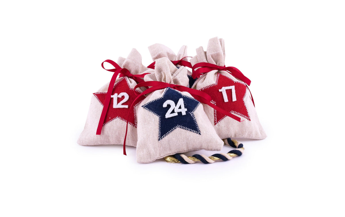 Pajoma Adventskalender – Stern – 24 Beutel – 10,5 × 13,5 cm