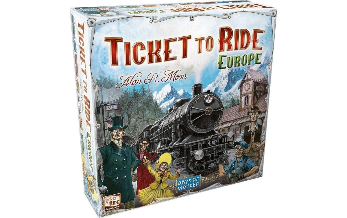 Days of Wonder Zug um Zug: Europa – Strategiespiel, 2–5 Spieler, ab 8 Jahren, 60 Min., DE/FR/IT