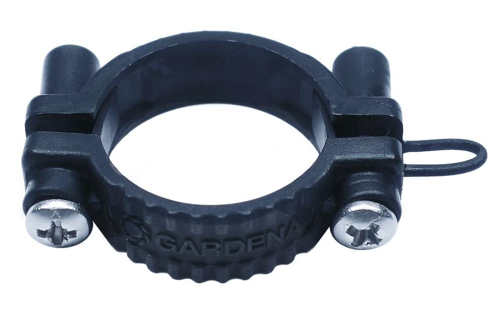 Gardena Klemme verschraubt (Rohrschelle) – Kunststoff, Schwarz