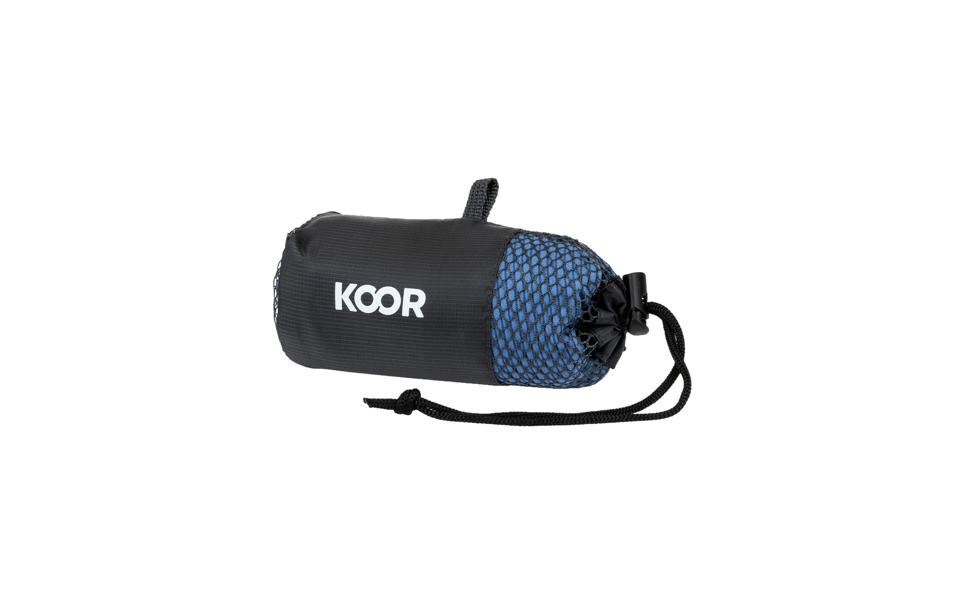 KOOR Handtuch-Set Silva – 3-teilig (3× 55 × 90 cm), Blau, Polyester/Polyamid