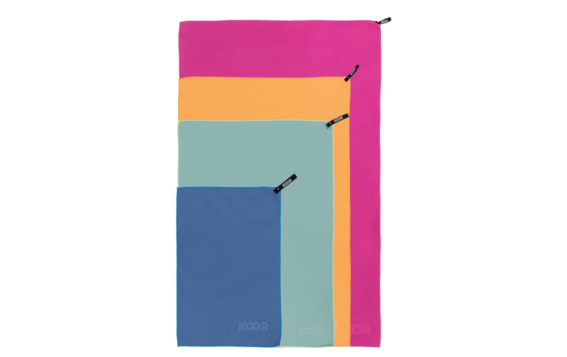 KOOR Handtuch Silva – 35×55 cm, Polyamid/Polyester, Orange
