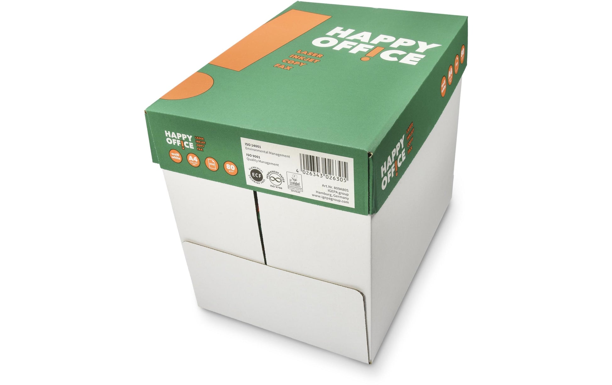 Fischer Papier Happy Office Kopierpapier – A4, 80 g/m², 2'500 Blatt