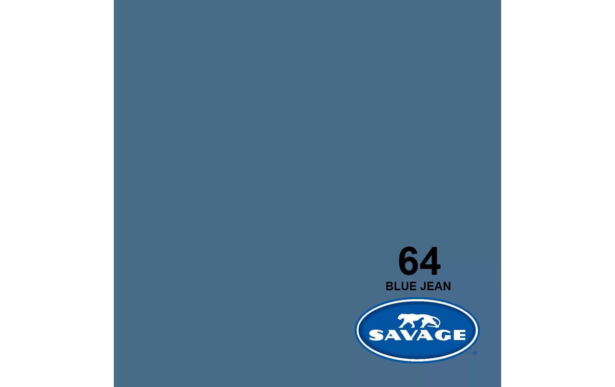 Savage Universal Hintergrundpapier 2,72 × 11 m – Blue Jean (Blau), 145 g