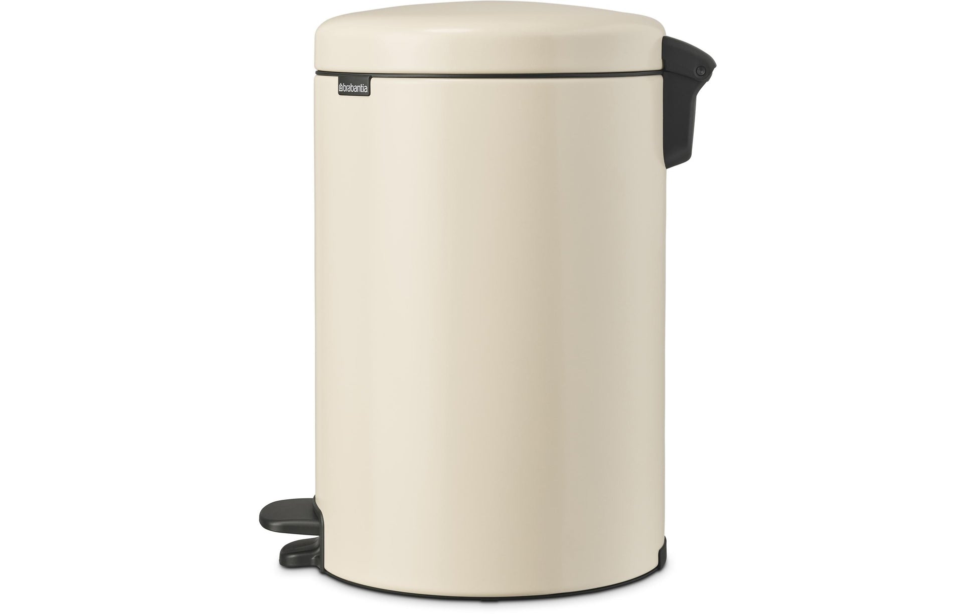 Brabantia NewIcon Papierkorb – 20 l – mit Deckel – Edelstahl – Anti-Rutsch-Basis – Ø 290 × H 467 mm