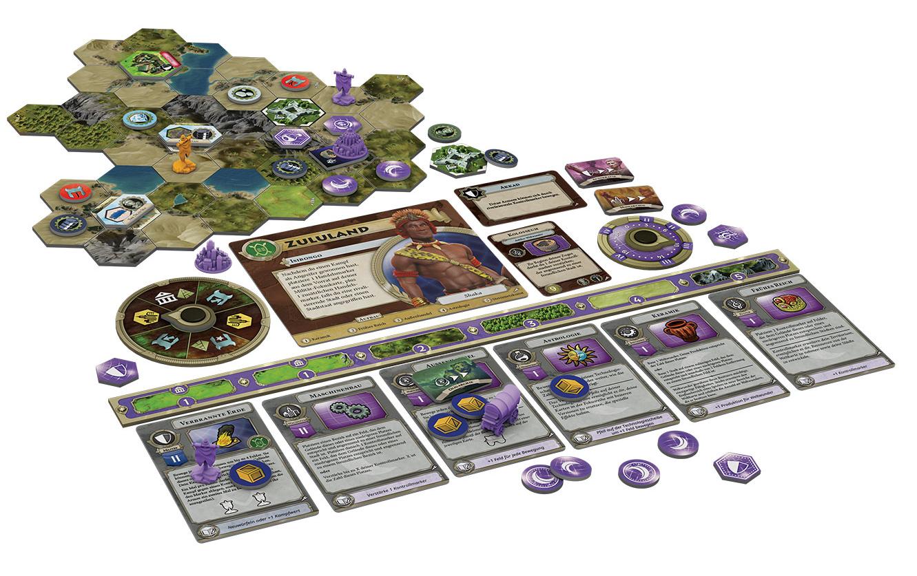 Fantasy Flight Games Civilization Terra Incognita – Erweiterung, 2–5 Spieler, ab 14 Jahren, 120 Min., DE