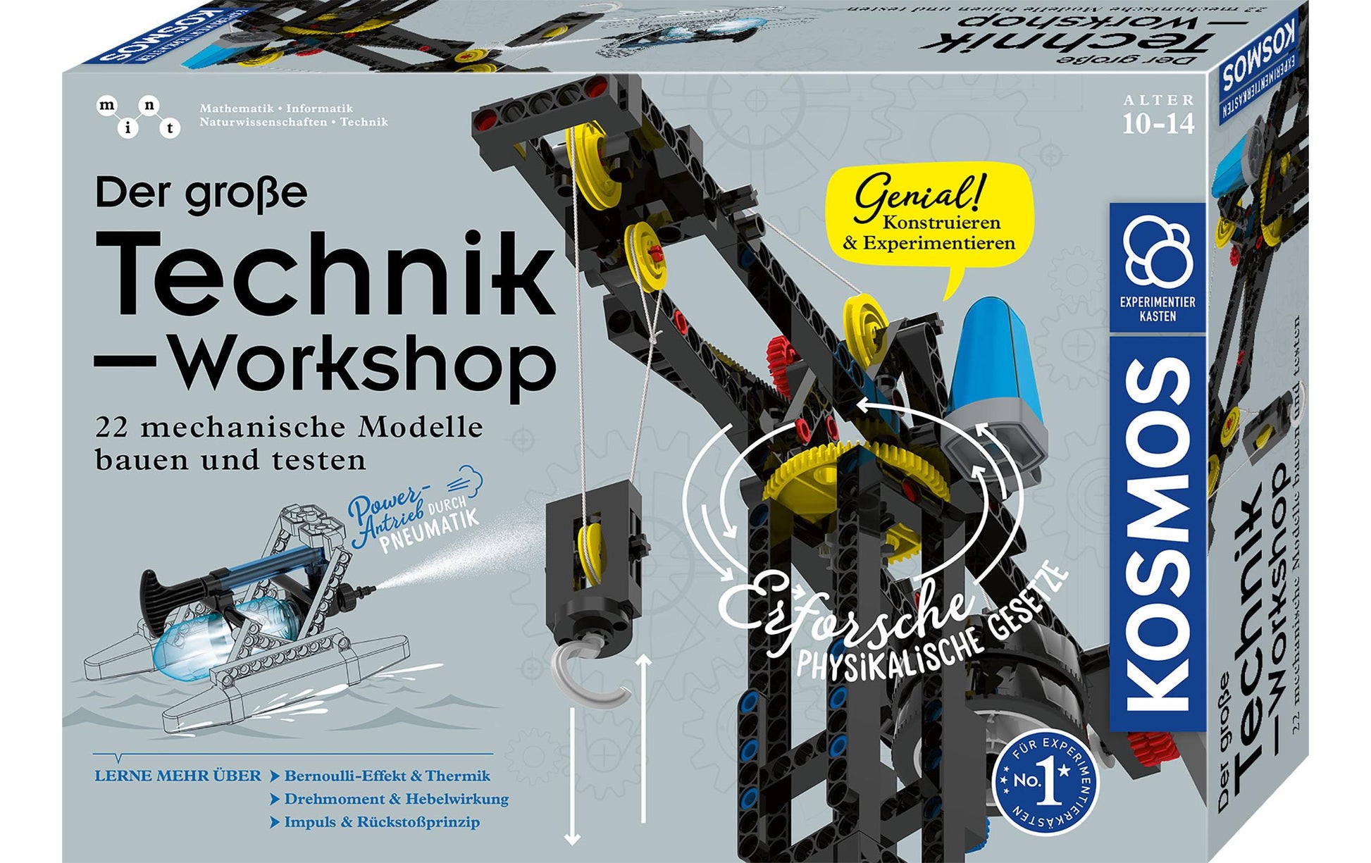 Kosmos Experimentier-Bausatz – Der Grosse Technik Workshop, 260 Teile, ab 10 Jahren