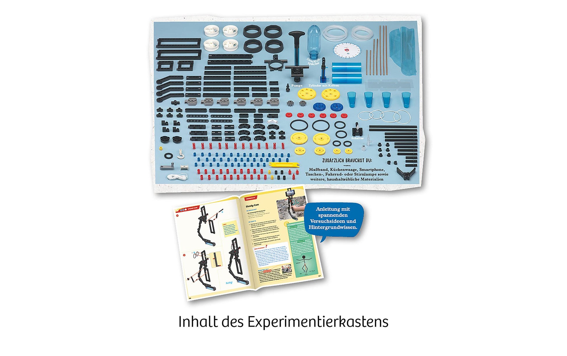 Kosmos Experimentier-Bausatz – Der Grosse Technik Workshop, 260 Teile, ab 10 Jahren
