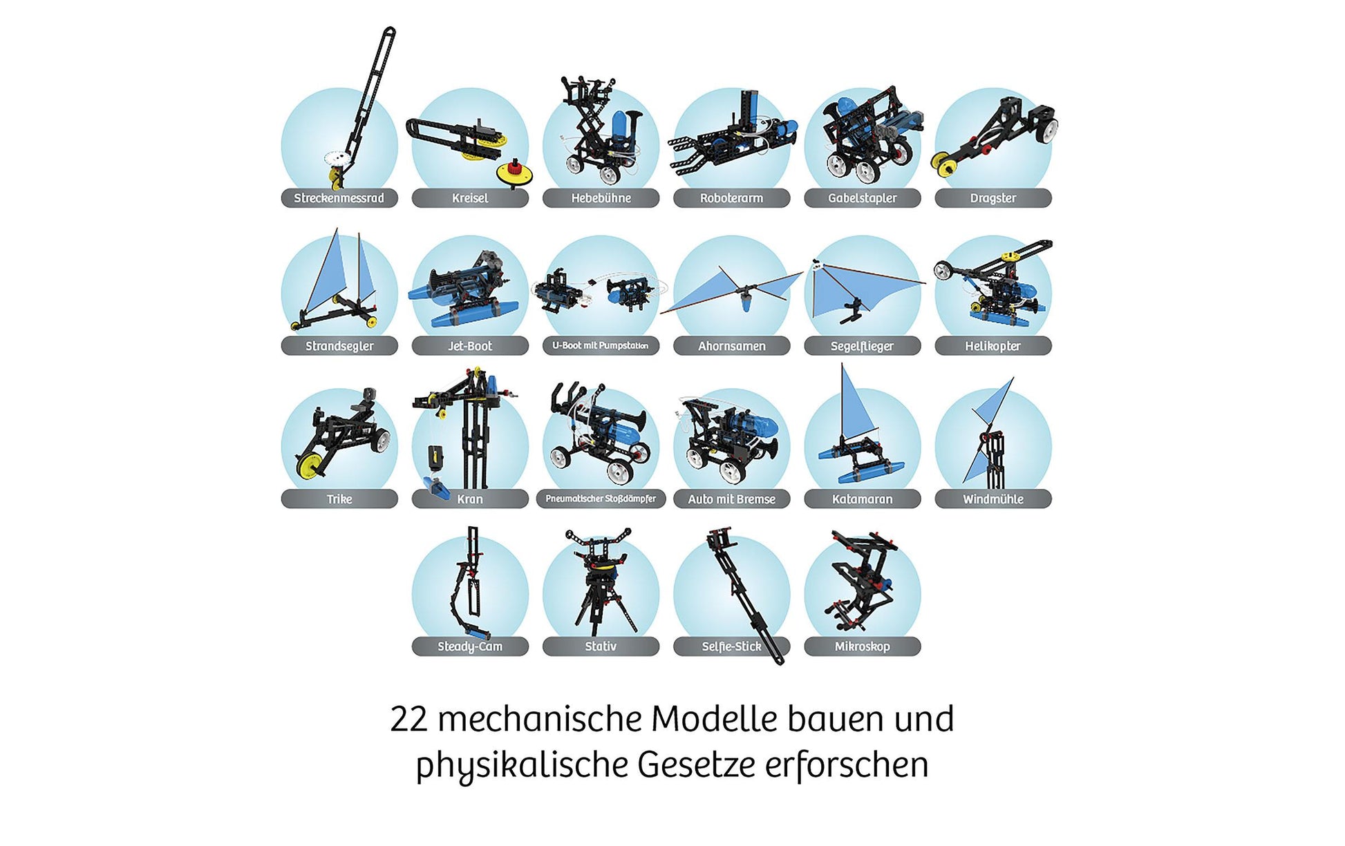 Kosmos Experimentier-Bausatz – Der Grosse Technik Workshop, 260 Teile, ab 10 Jahren