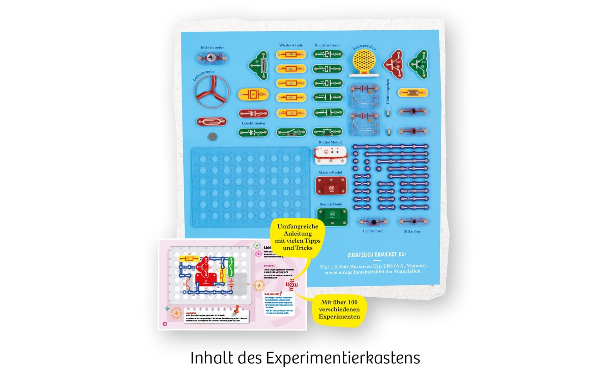 Kosmos Experimentier-Bausatz – Easy Elektro BIG FUN, mit FM-Radio- und Sound-Modul, ab 8 Jahren