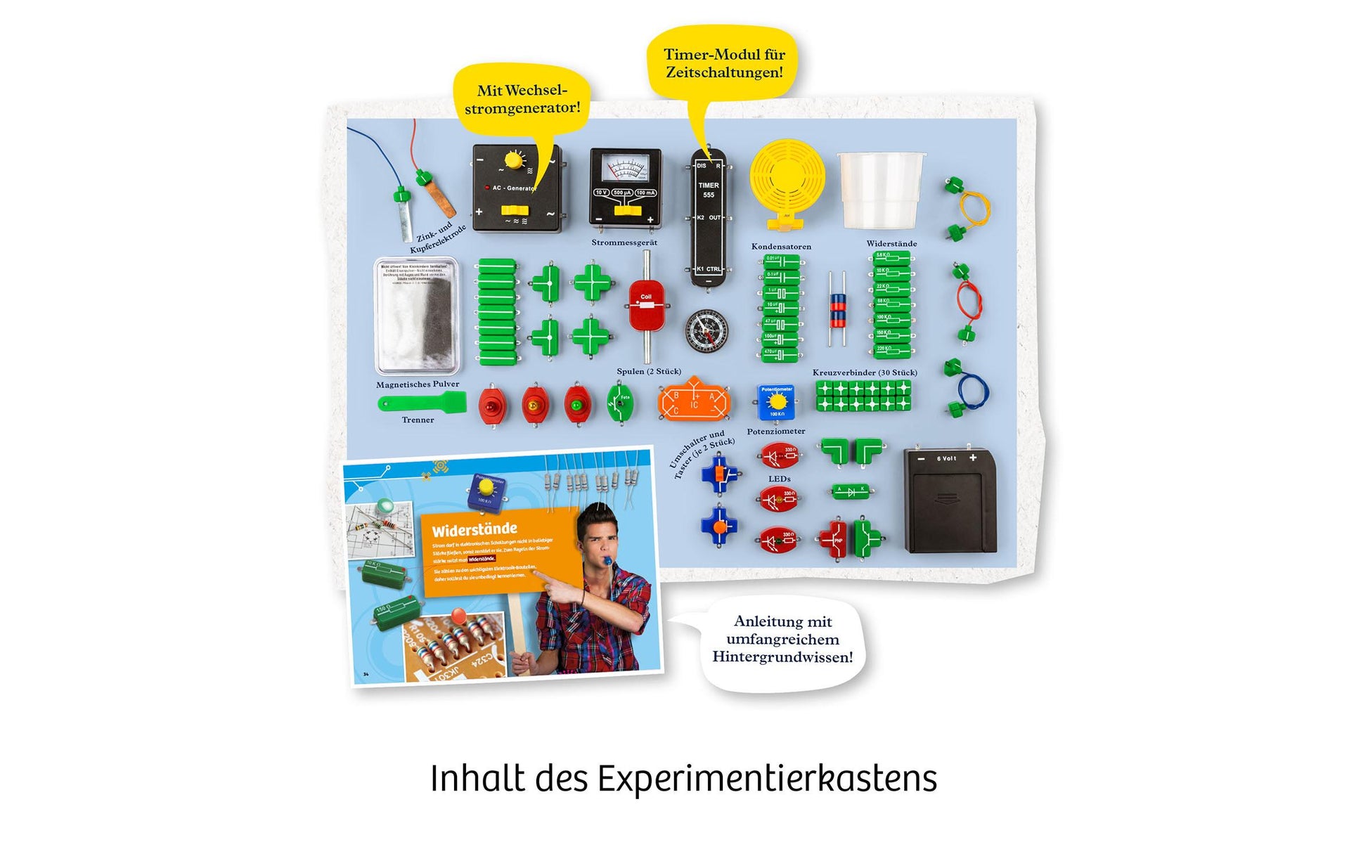 Kosmos Elektronischer Bausatz – Der grosse Elektro-Workshop, Batteriebetrieben, ab 10 Jahren