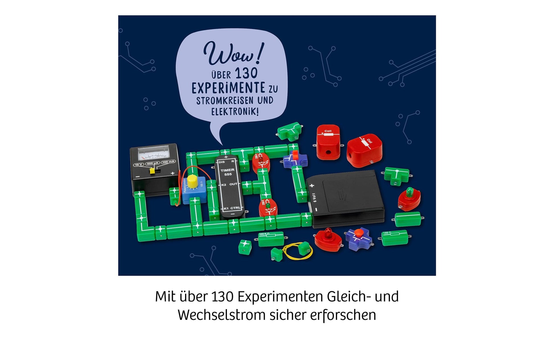 Kosmos Elektronischer Bausatz – Der grosse Elektro-Workshop, Batteriebetrieben, ab 10 Jahren