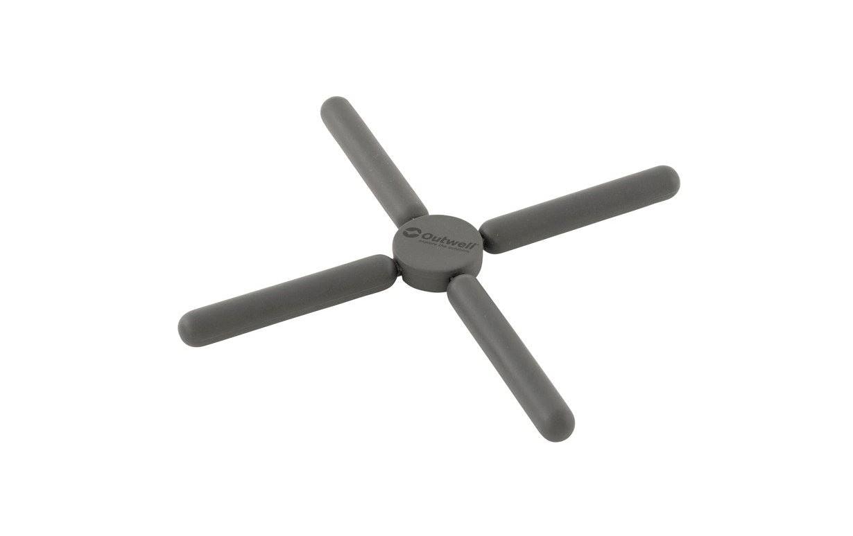 Outwell Teekannen-Untersatz Silikon, Ø 22 × 1,5 cm, schwarz