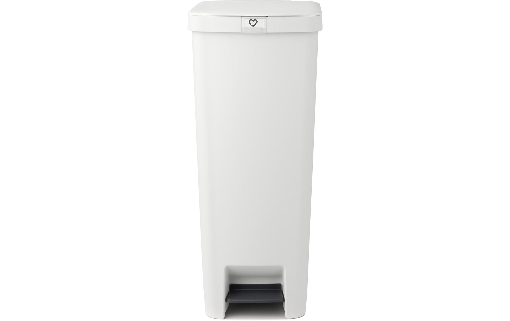 Brabantia StepUp Papierkorb – 40 l – Kunststoff, Hellgrau – B × H × T 352 × 666 × 280 mm