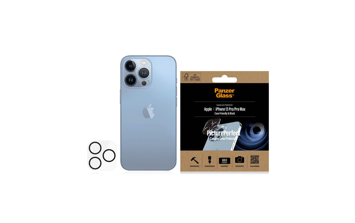 PanzerGlass Displayschutz (Panzerglas), Case Friendly – für iPhone 13 Pro/13 Pro Max – mit Applikator