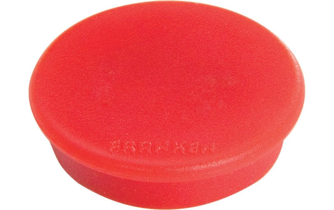 Franken Tafelmagnete – Ø 24 mm, 10 Stk., rot