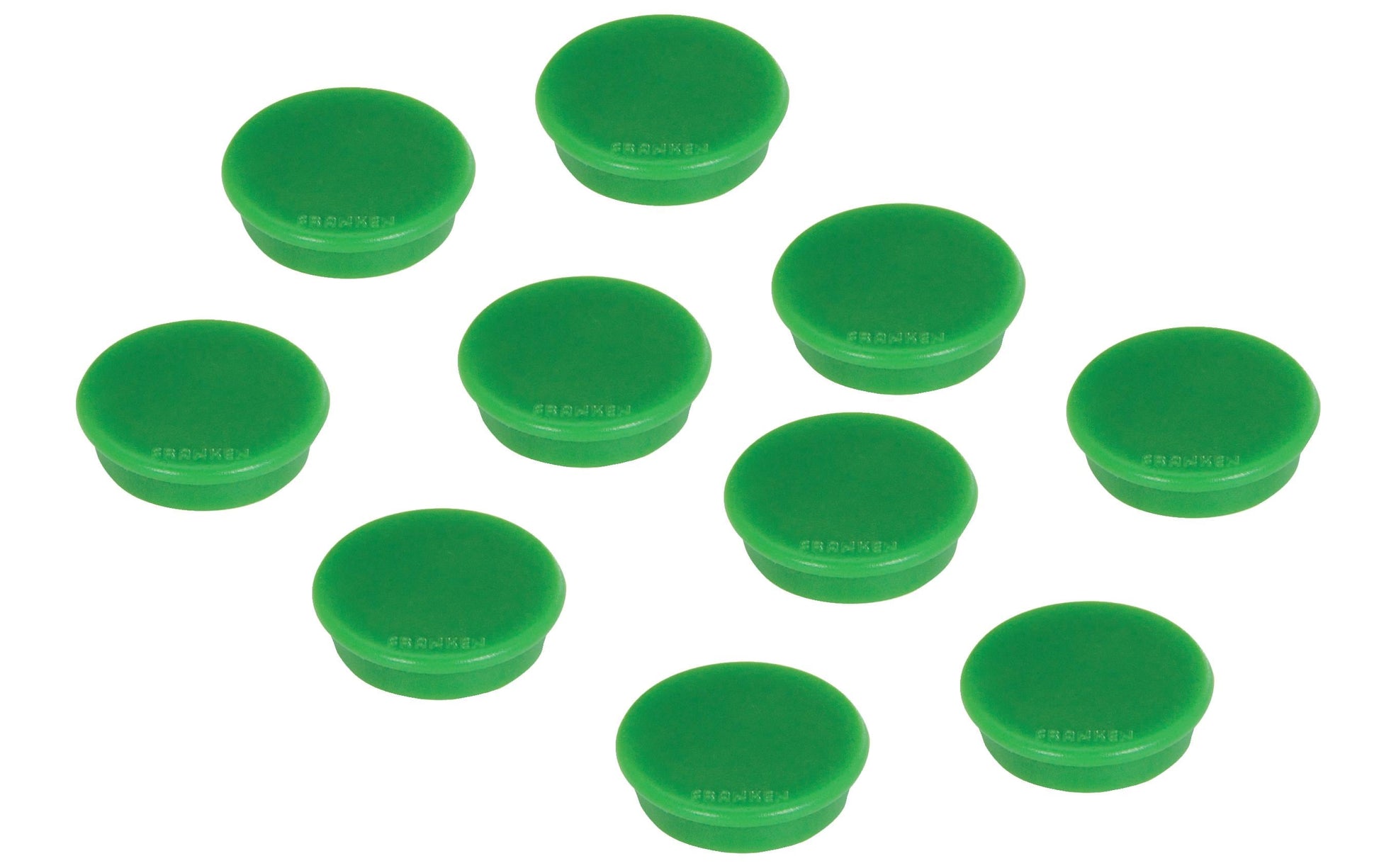 Franken Tafelmagnete – Ø 32 mm – 10 Stk. – grün