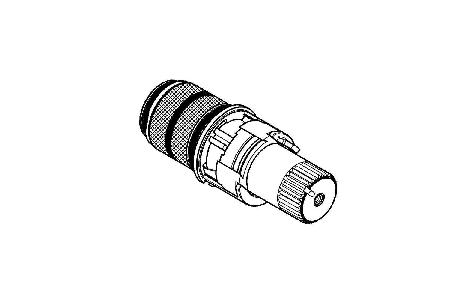 GROHE Thermostatische Kartusche – 1/2", Messing/Kunststoff, für Armatur