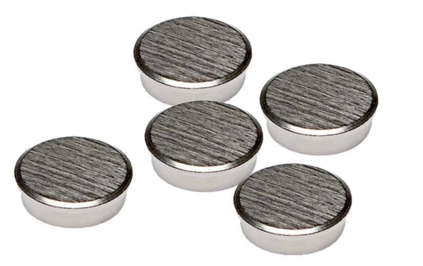 Franken Tafelmagnete – Ø 25 mm, 5 Stk., chrom
