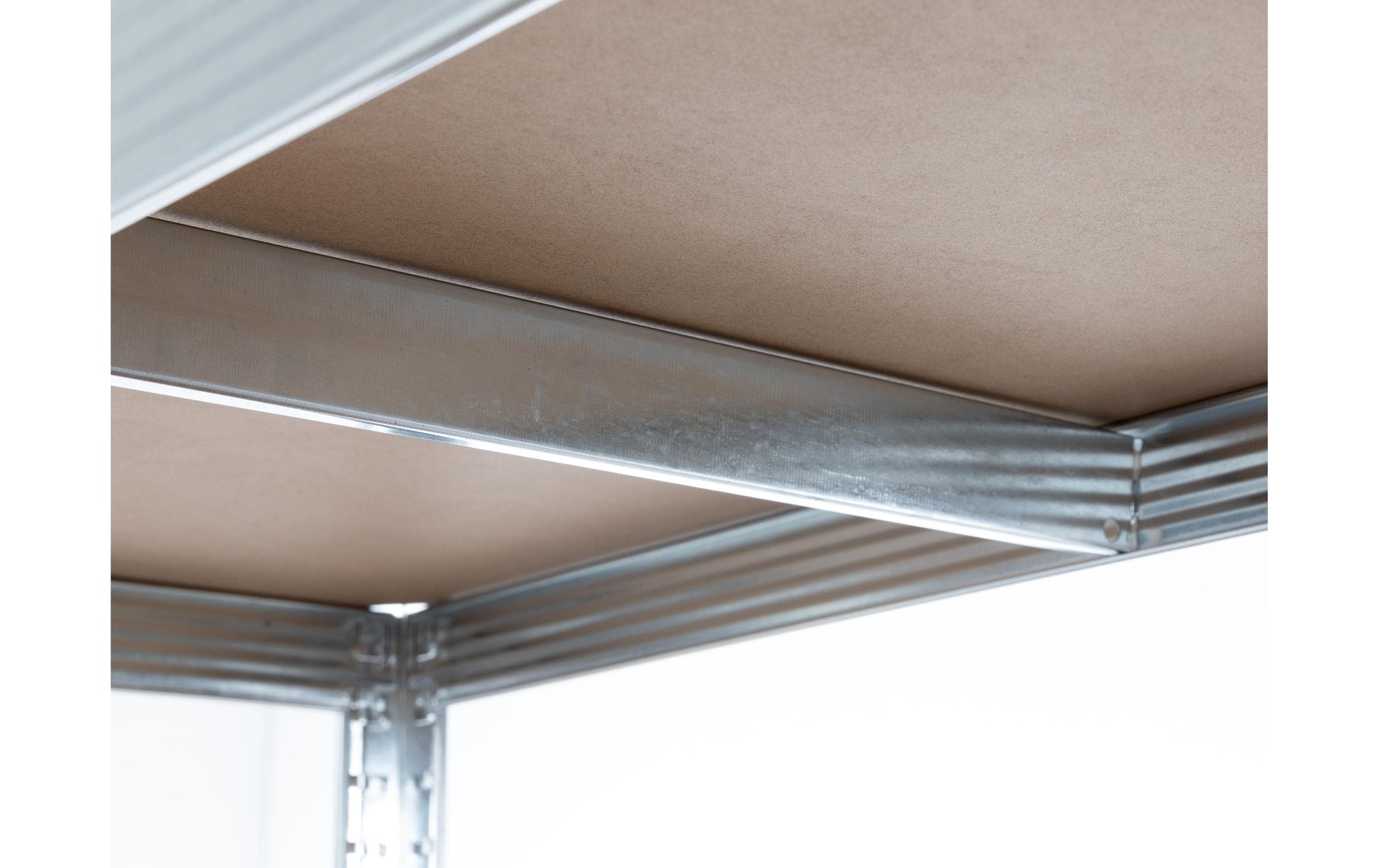 Struct Regal – Zinkmetall, Silber, 100 × 180 × 40 cm, Traglast pro Tablar 175 kg