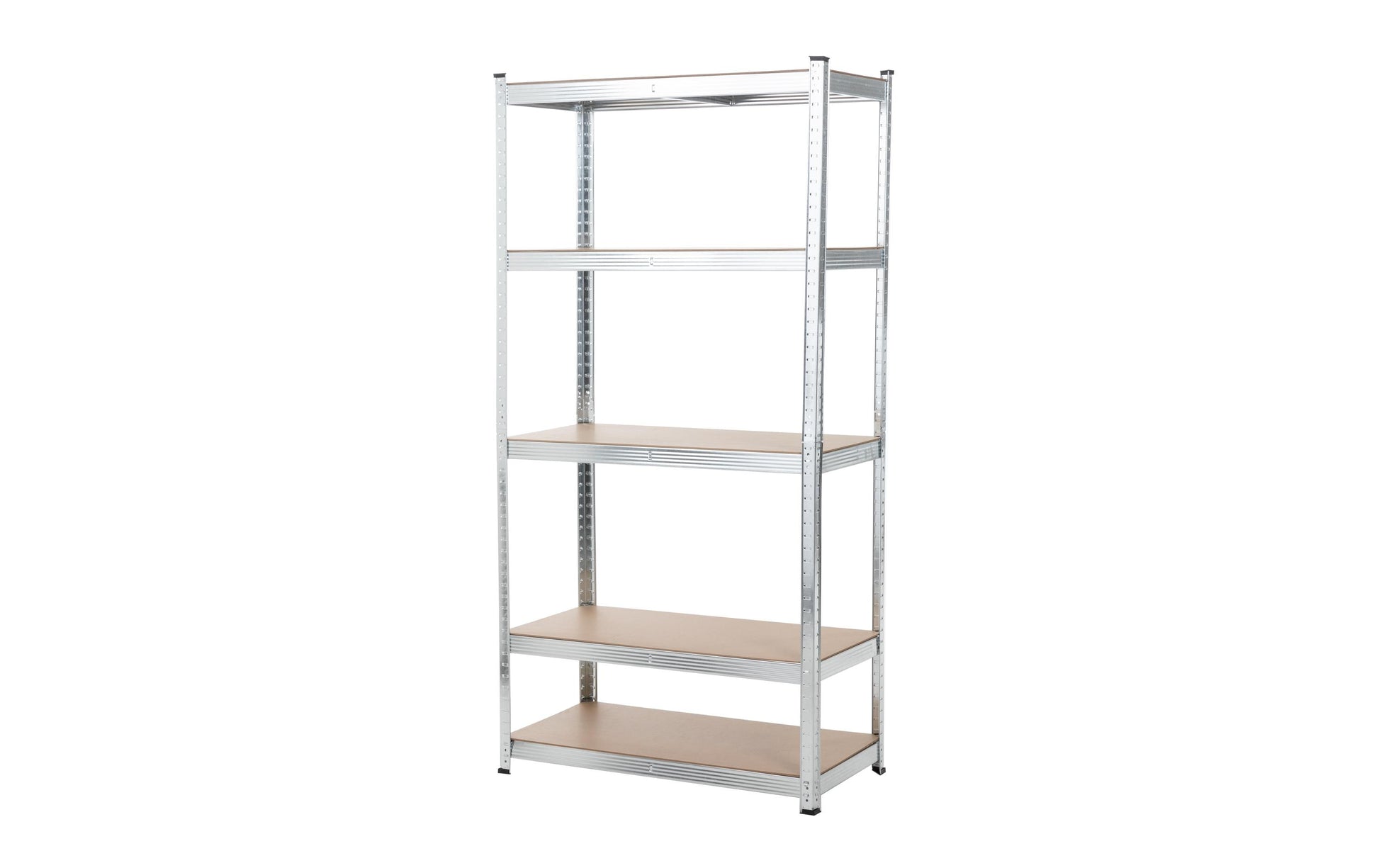Struct Regal – Zinkmetall, Silber, 100 × 180 × 40 cm, Traglast pro Tablar 175 kg