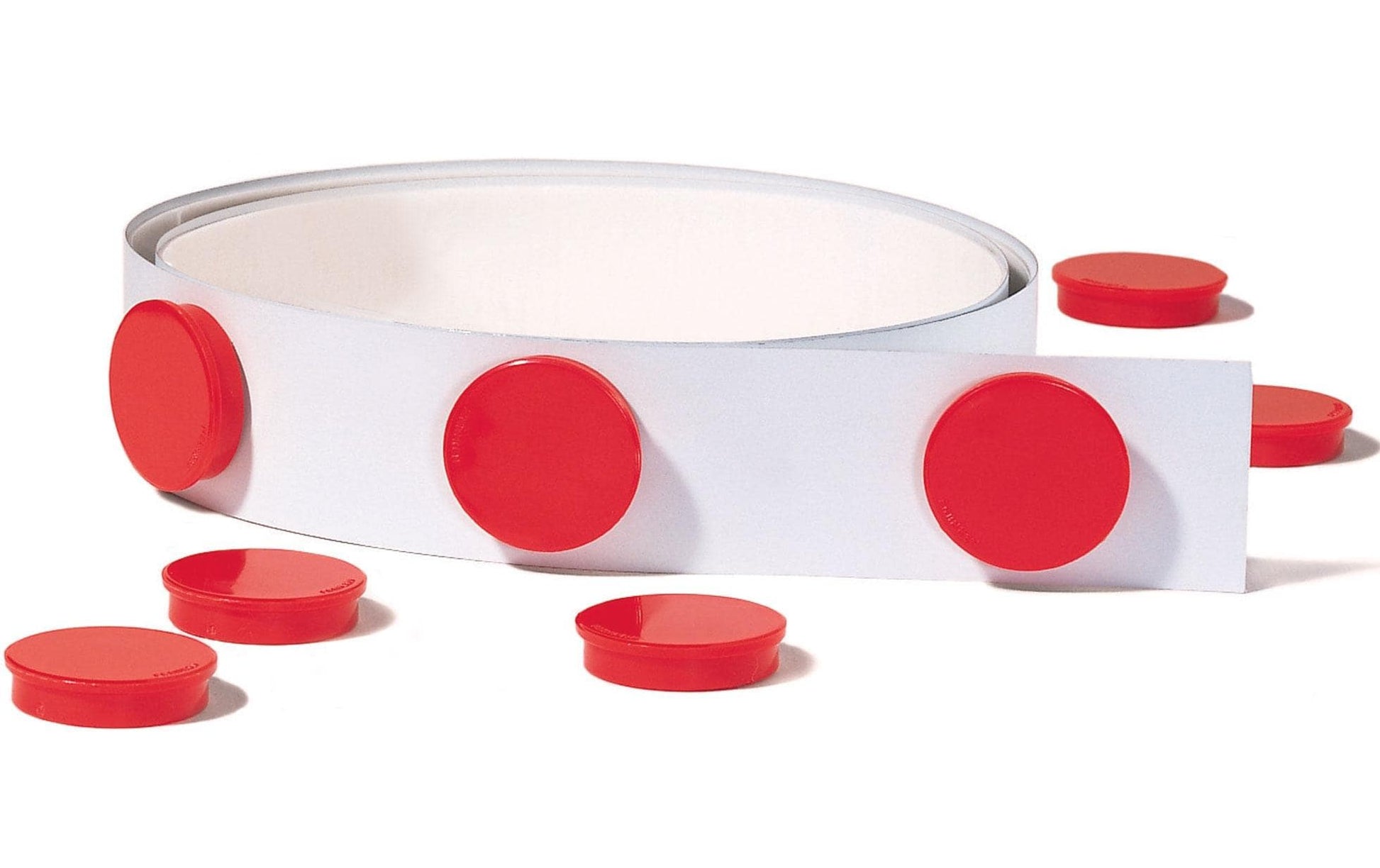 Franken Magnethaftband – selbstklebend – 100 × 3,5 cm – Weiss
