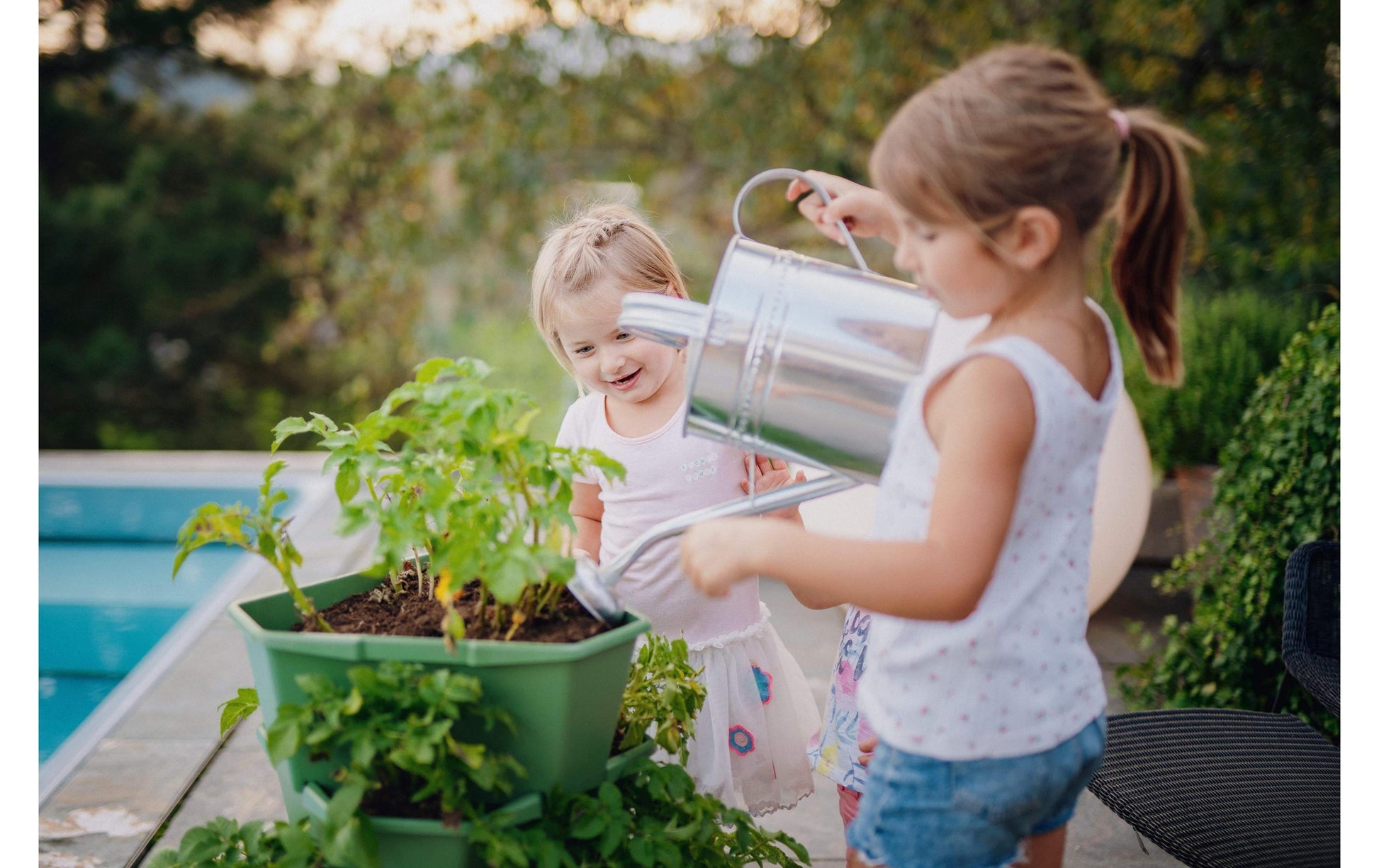 Gusta Garden Vertikale Pflanzmaschine – für 56 l, 38,8 × 44 × 22 cm – Kunststoff, dunkelgrün