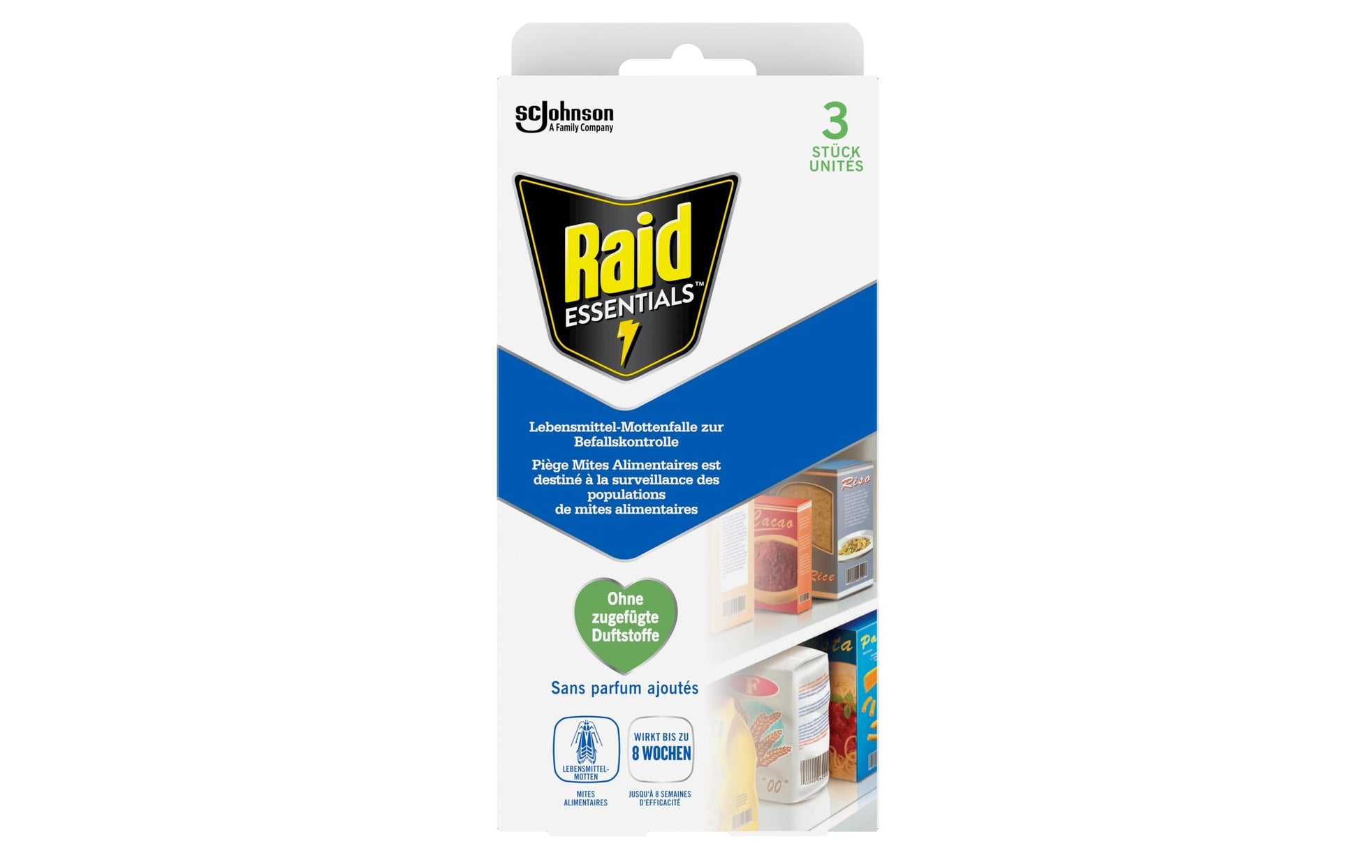 Raid Insektenfalle Essentials – weiss – für Motten – 3 Stk.