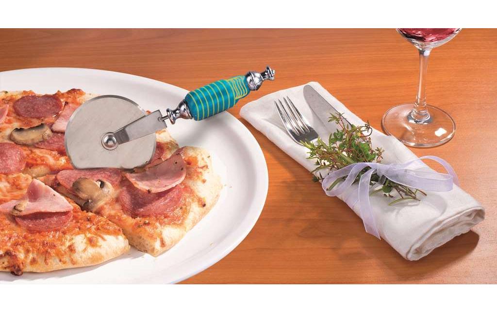 GLOREX Pizzaschneider 16,5 cm, Edelstahl