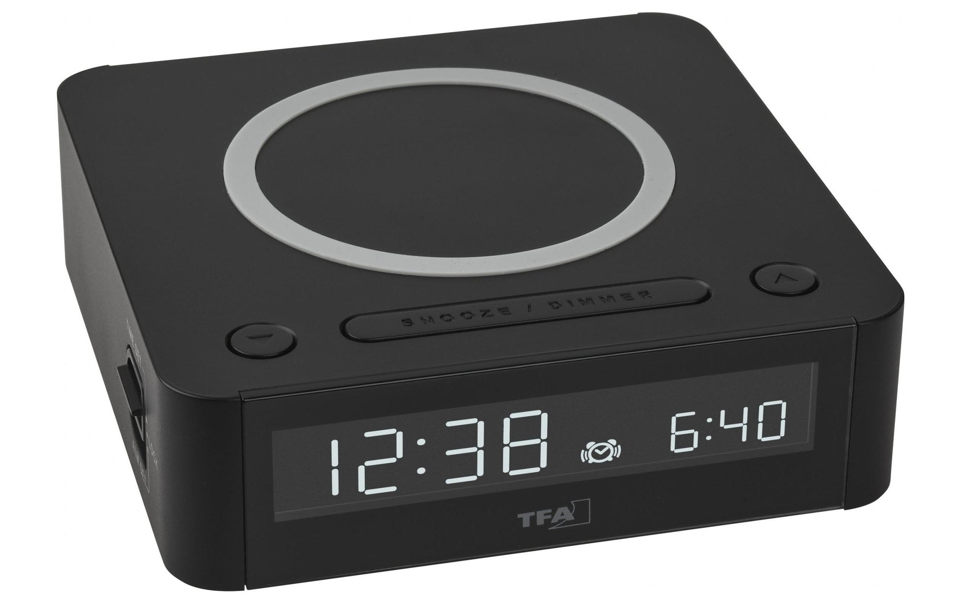 TFA-Dostmann TFA Dostmann Digitalwecker – Snooze, USB, 11 × 11,4 × 3,4 cm, Schwarz