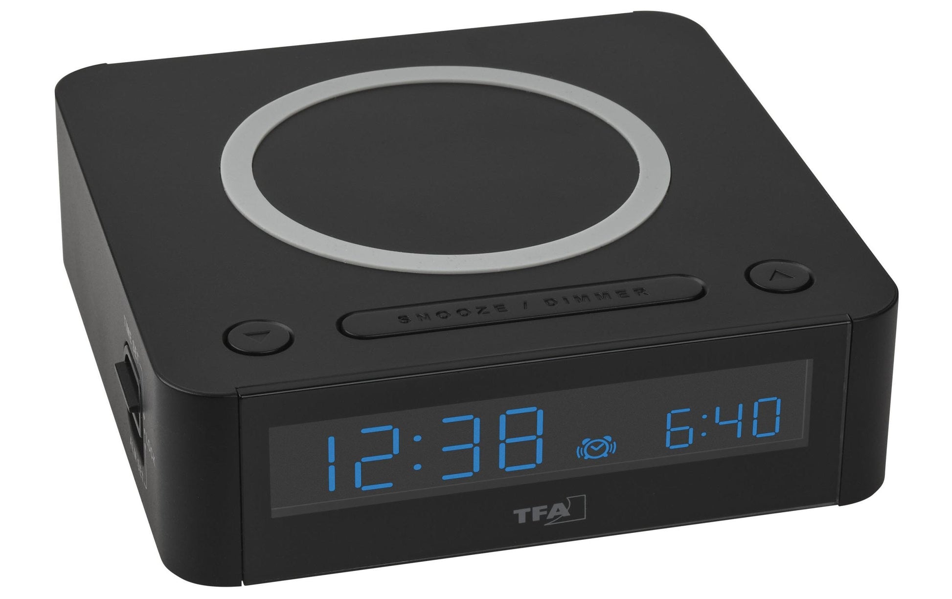 TFA-Dostmann TFA Dostmann Digitalwecker – Snooze, USB, 11 × 11,4 × 3,4 cm, Schwarz