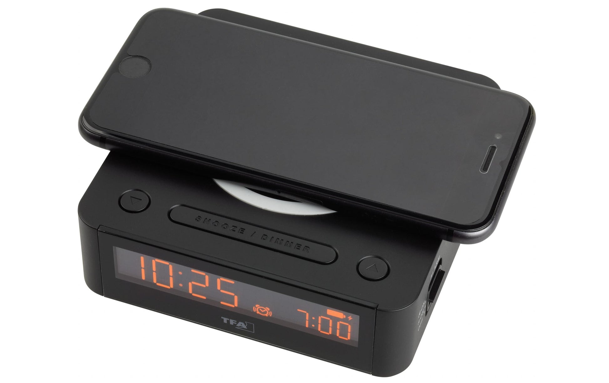 TFA-Dostmann TFA Dostmann Digitalwecker – Snooze, USB, 11 × 11,4 × 3,4 cm, Schwarz