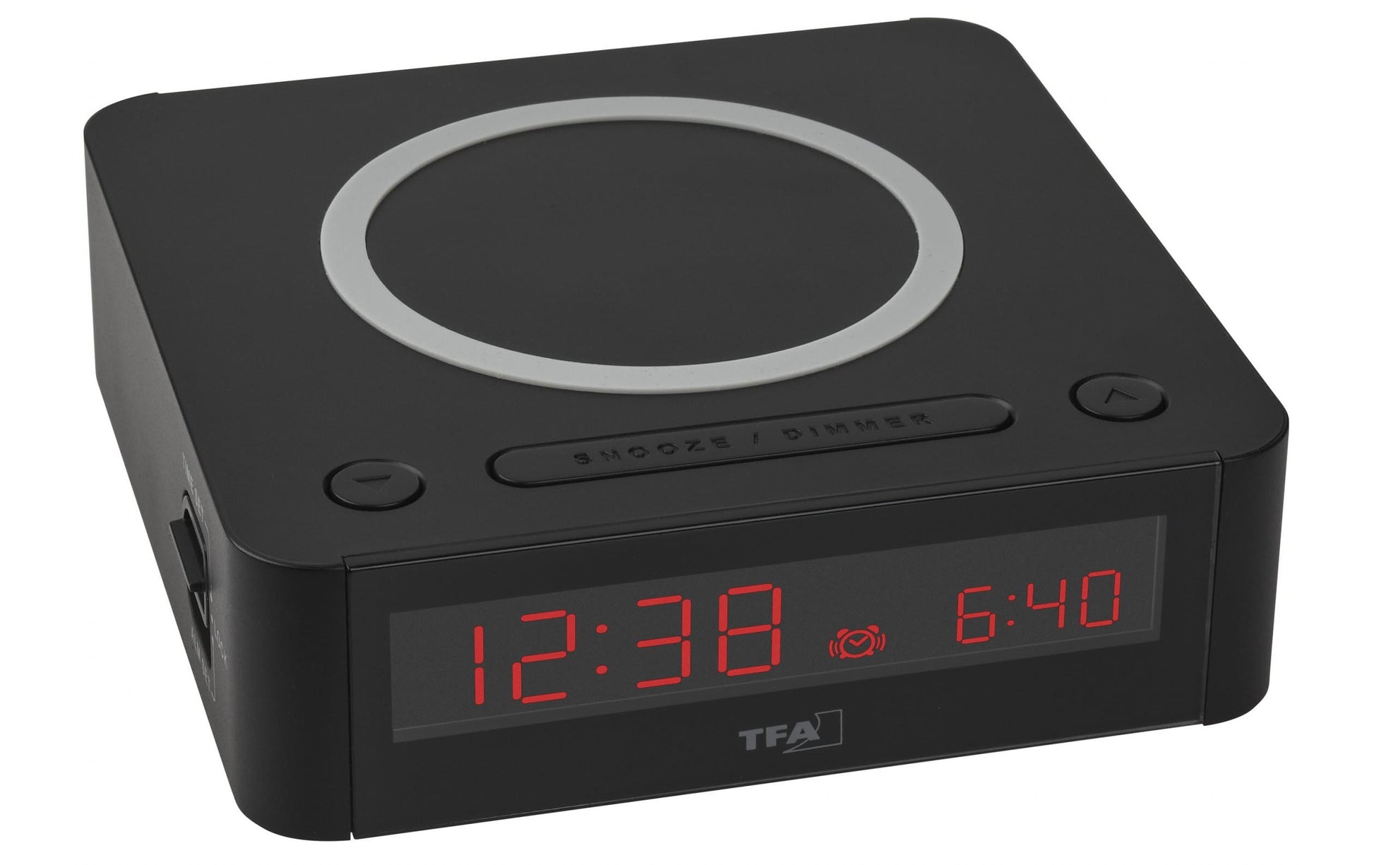 TFA-Dostmann TFA Dostmann Digitalwecker – Snooze, USB, 11 × 11,4 × 3,4 cm, Schwarz