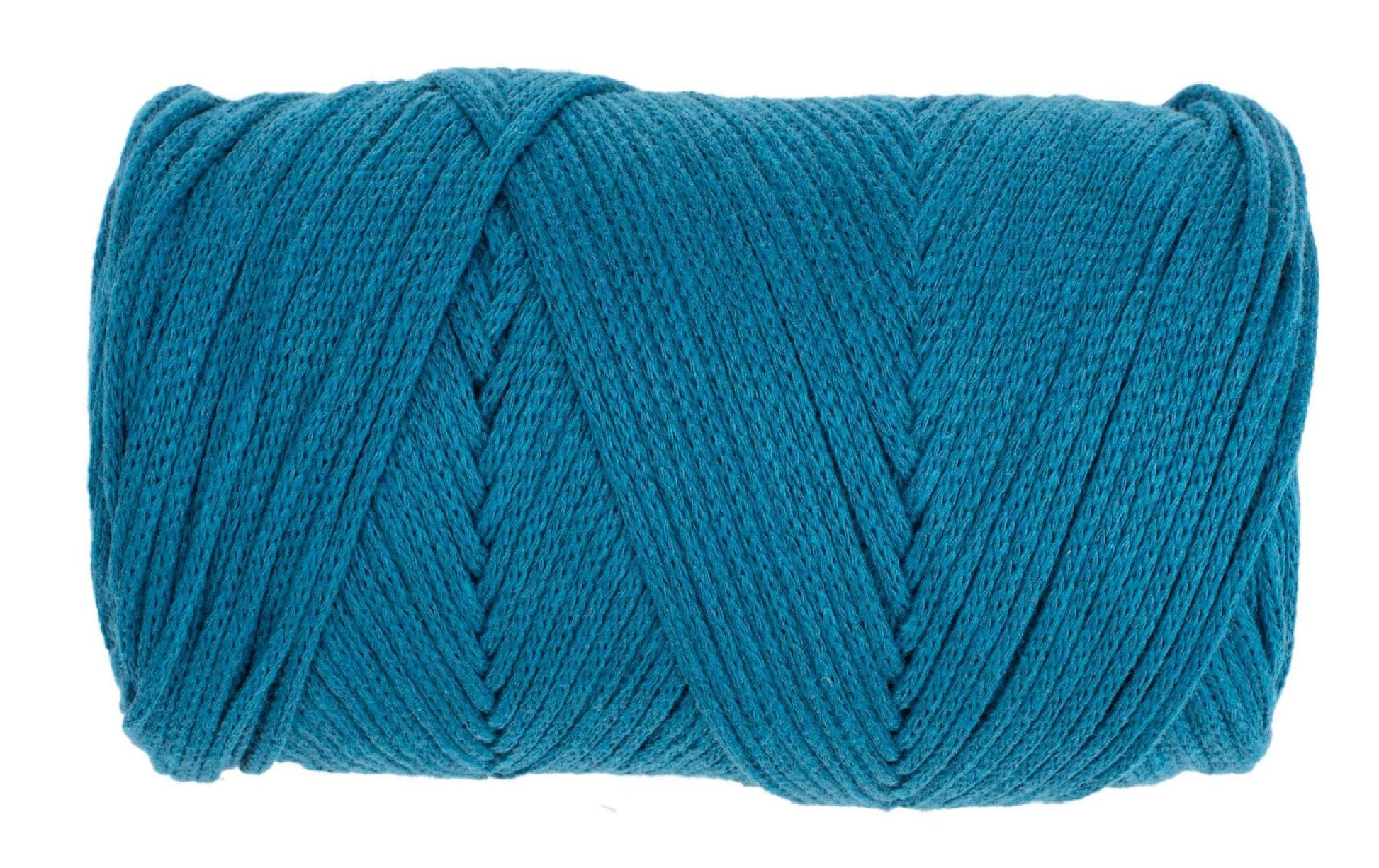 Glorex Makramee-Kordel Türkis – Ø 2 mm, 250 g, 225 m, 80% Baumwolle/20% Polyester